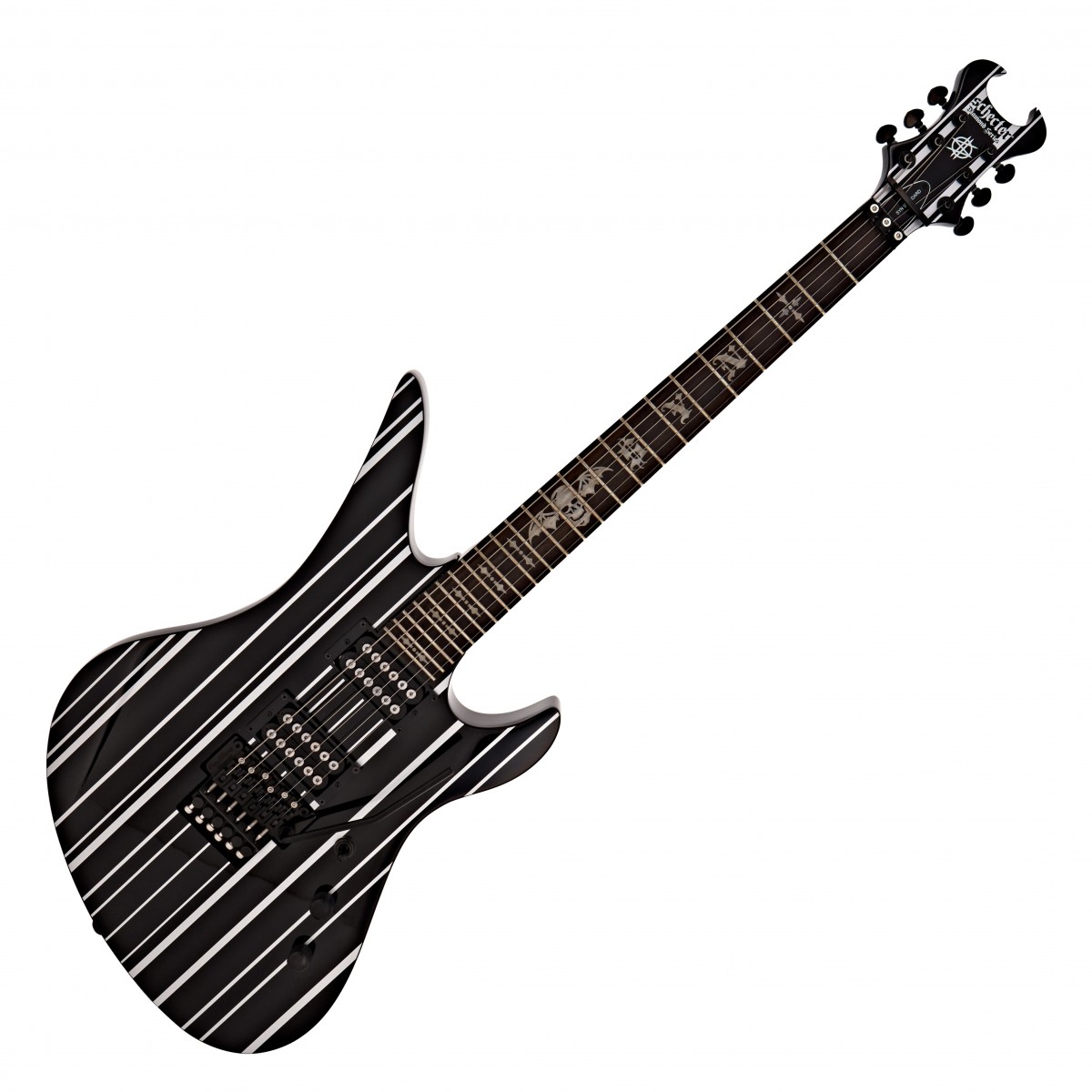 Schecter Synyster Gates Standard Black w/ Silver Pinstripes