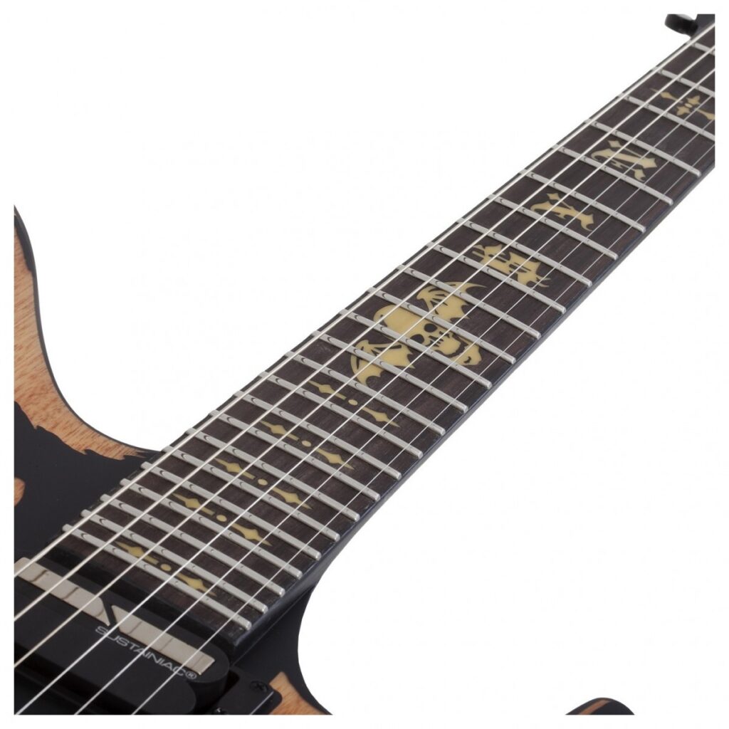 Schecter Synyster Gates Custom S Distressed Satin Black