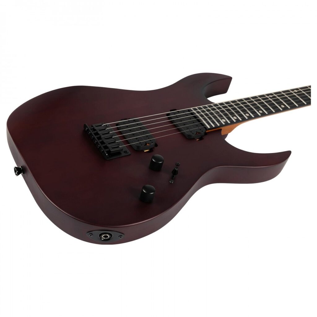 Spira Guitars S-400 MWR Satin Wine Red