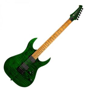 Spira Guitars S-450 TGR Flame Maple Gloss Trans Green