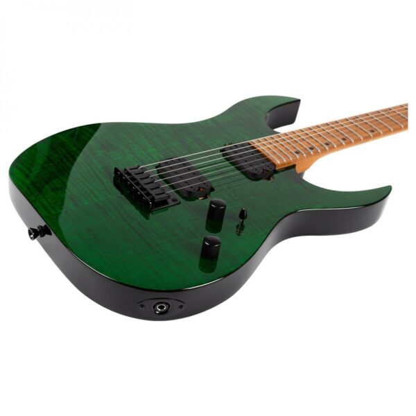 Spira Guitars S-450 TGR Flame Maple Gloss Trans Green