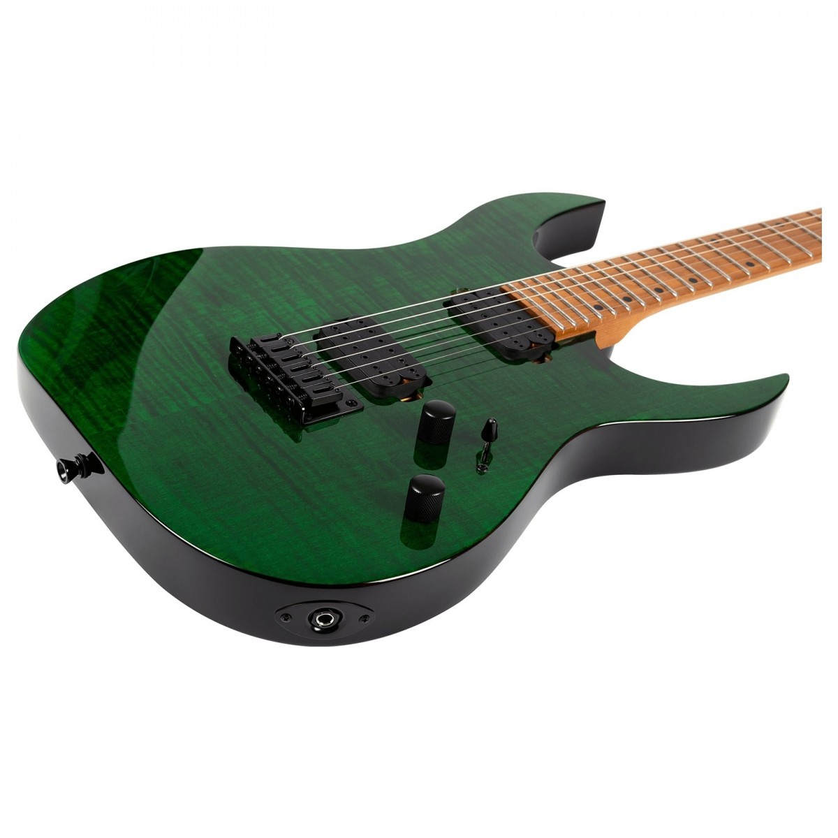 Spira Guitars S-450 TGR Flame Maple Gloss Trans Green