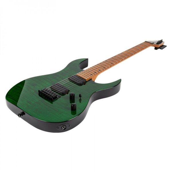 Spira Guitars S-450 TGR Flame Maple Gloss Trans Green