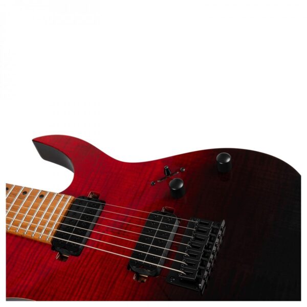 Spira Guitars S-457 TRD Flame Maple Gloss Trans Red