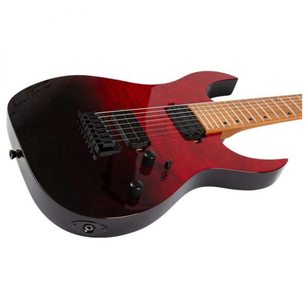 Spira Guitars S-457 TRD Flame Maple Gloss Trans Red