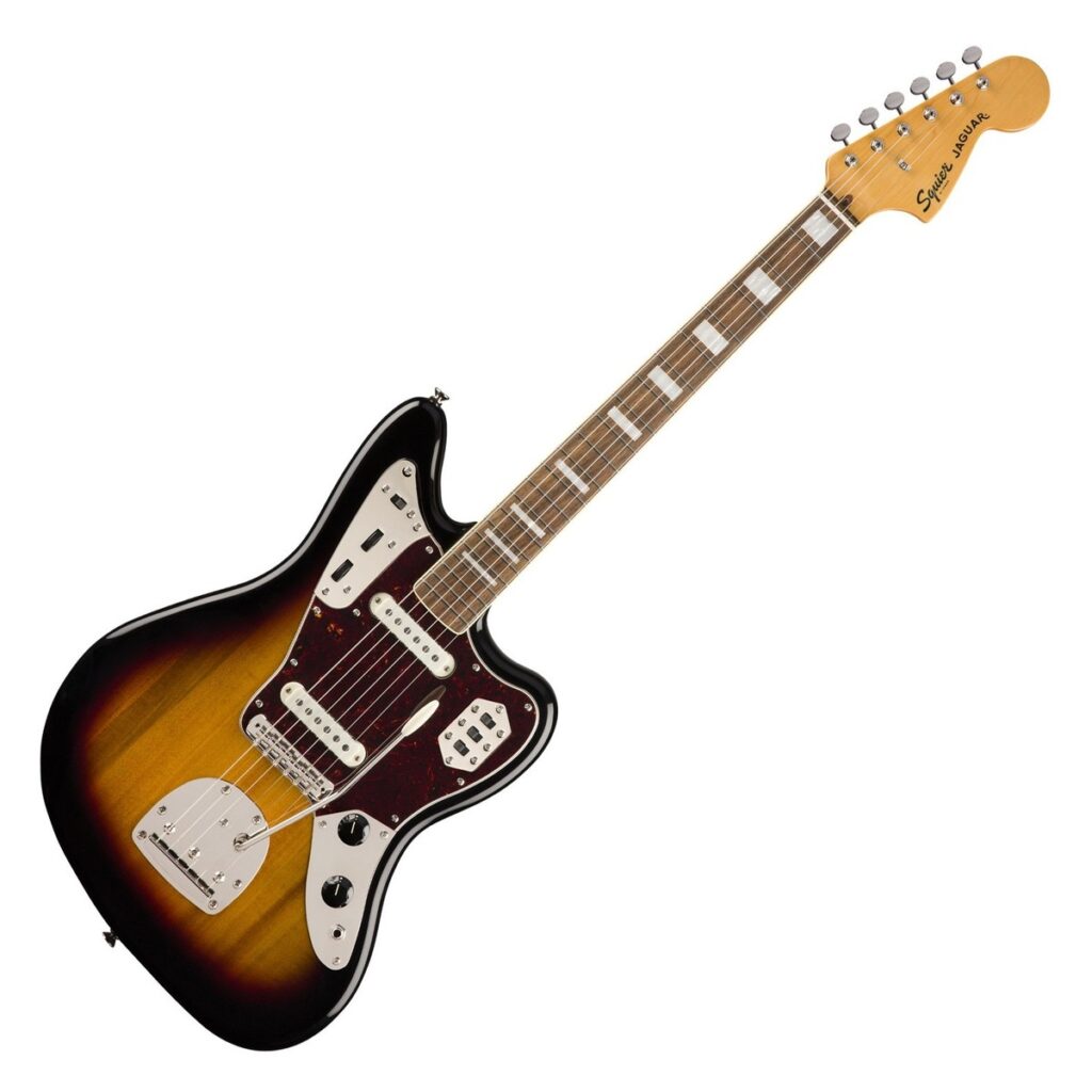 Squier Classic Vibe 70s Jaguar 3-Tone Sunburst
