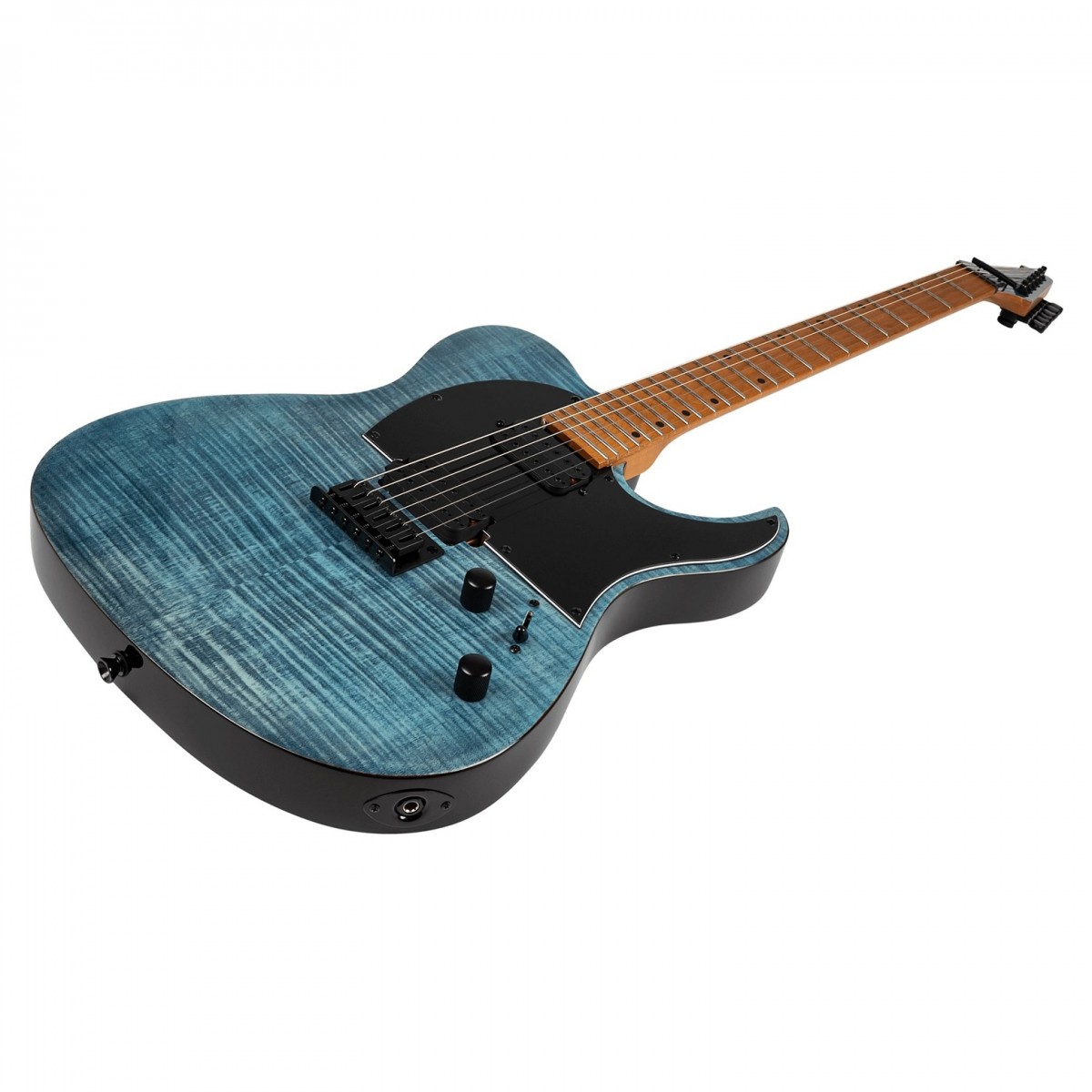 Spira Guitars T-450 TDB Flame Maple Gloss Trans Blue