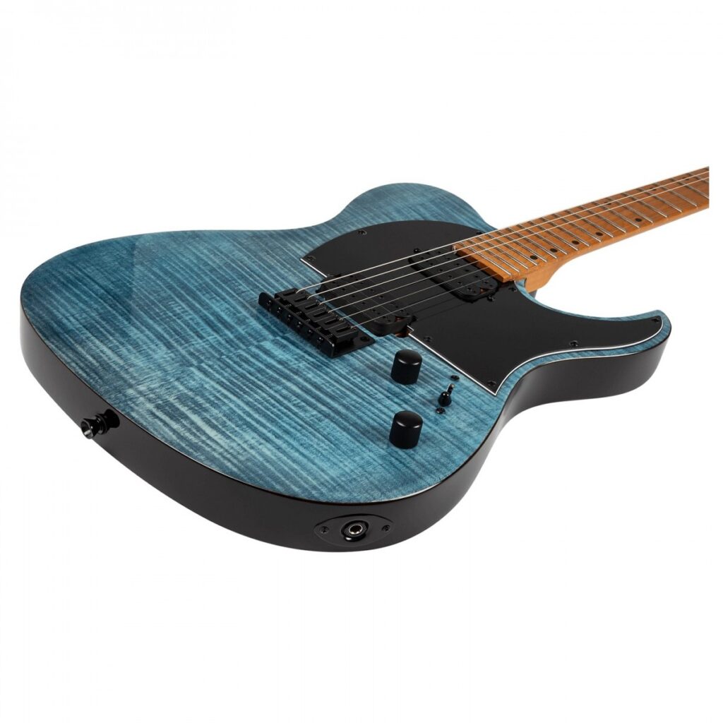 Spira Guitars T-450 TDB Flame Maple Gloss Trans Blue