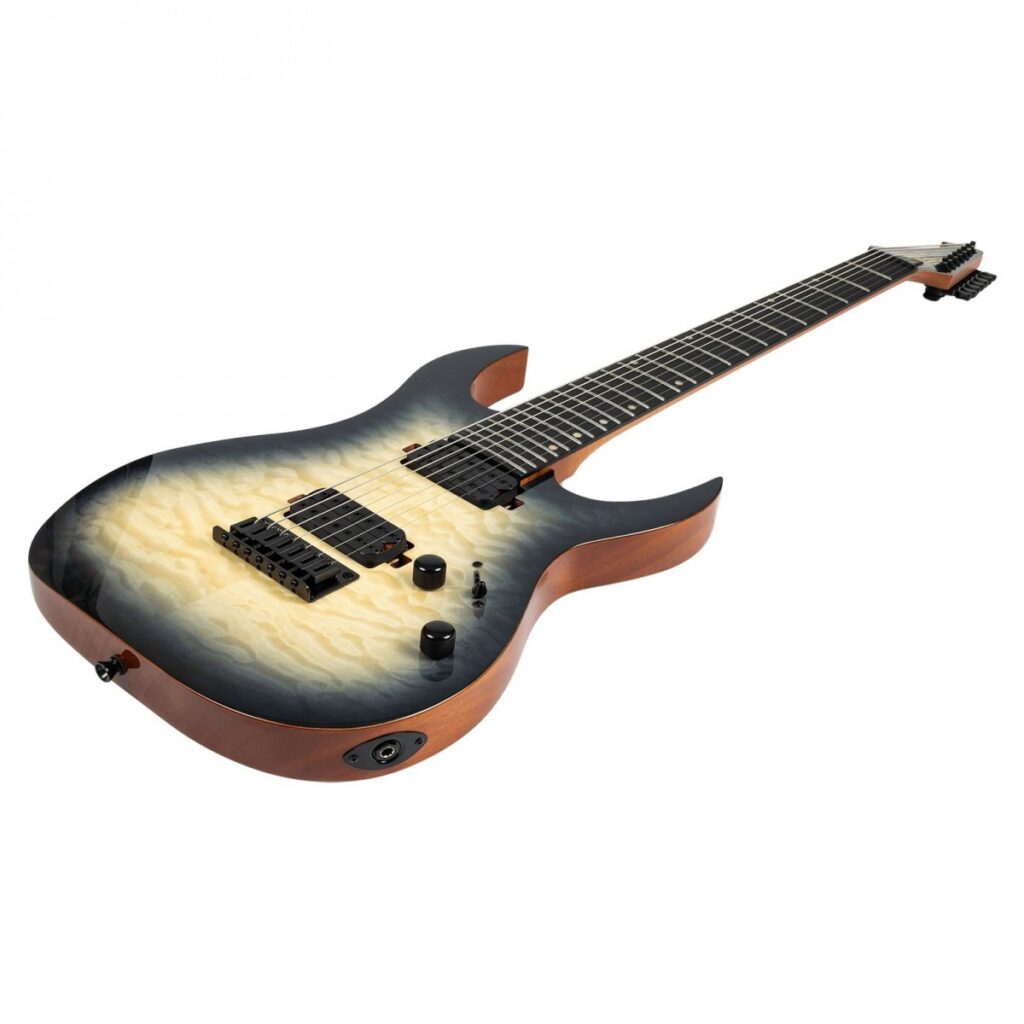 Spira Guitars S-507 QGY E Quilted Maple Gloss Trans Grey