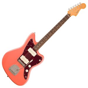Squier Classic Vibe 60s Jazzmaster Tortoishell Pickguard Tahitian Coral
