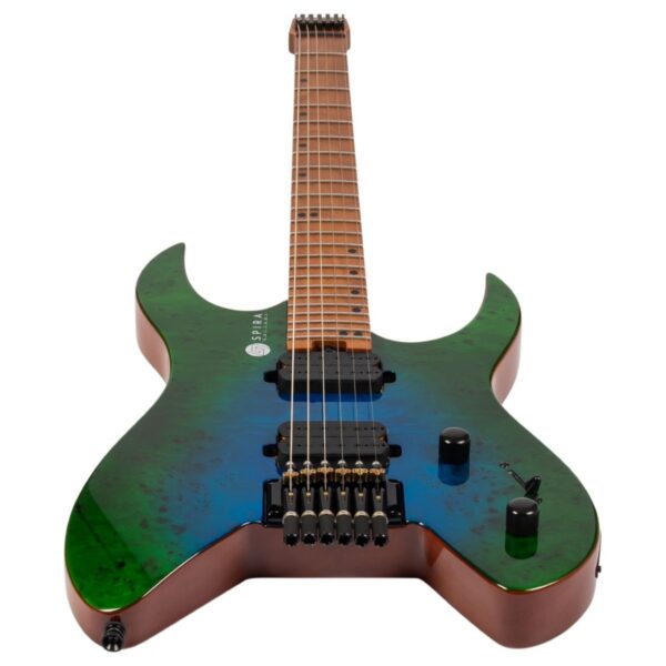 Spira Guitars S-500 Headless Green Burst