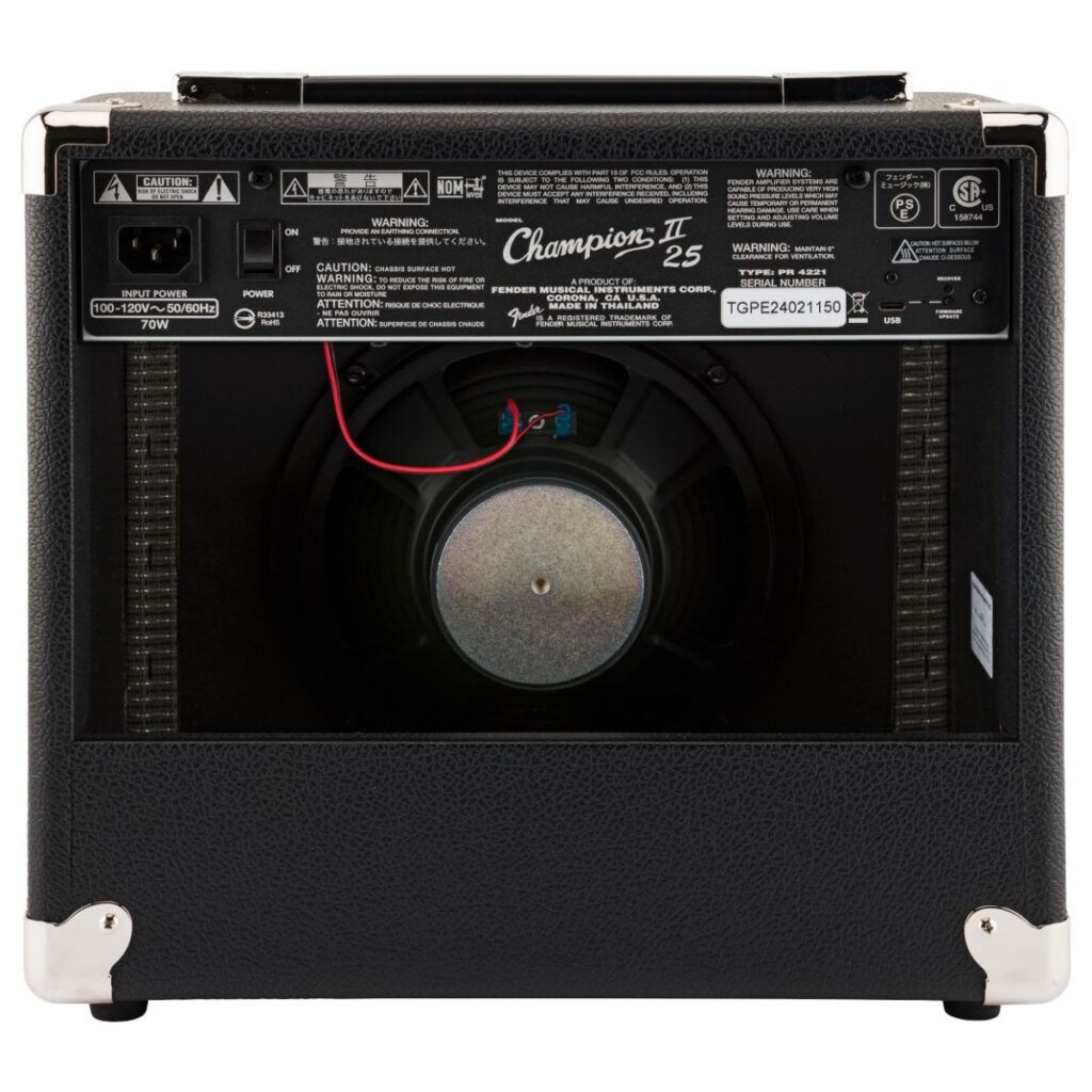 Fender Champion II 25 Guitar Amplifier Combo with Effects pack of 3