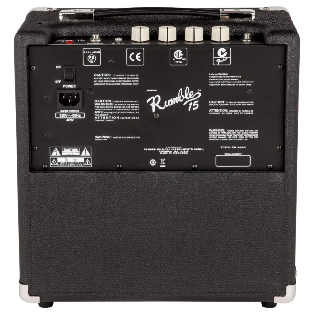 Fender Rumble 15 V3 Bass Combo pack of 3