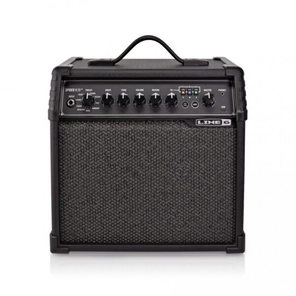Yamaha Pacifica 012 Black & Line 6 Spider V 20 Pack