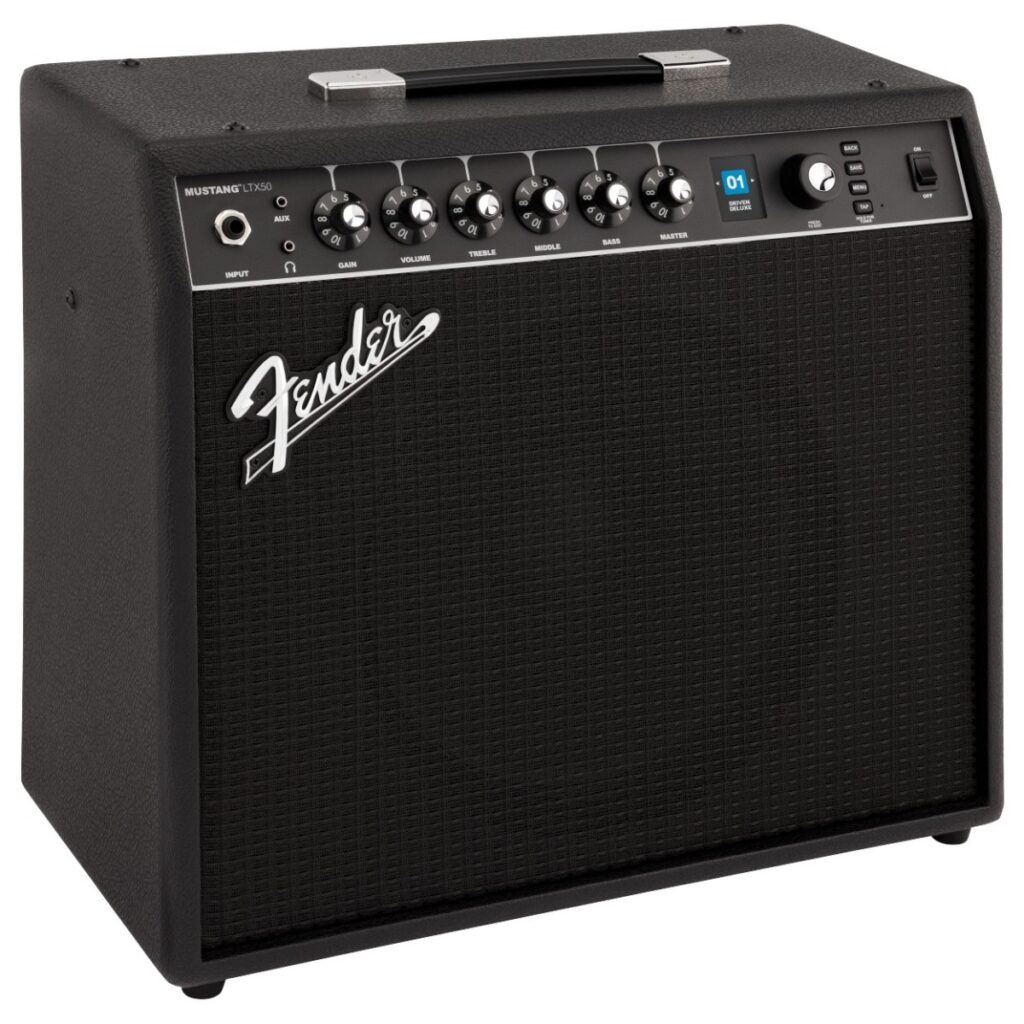 Fender Mustang LTX50 Combo and LTX-5 Footswitch Bundle