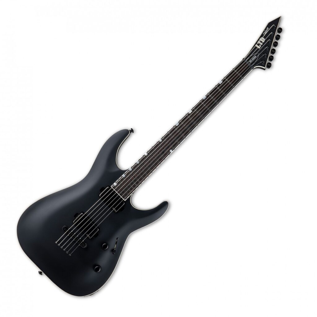 ESP LTD MH-1000 Baritone Black Satin