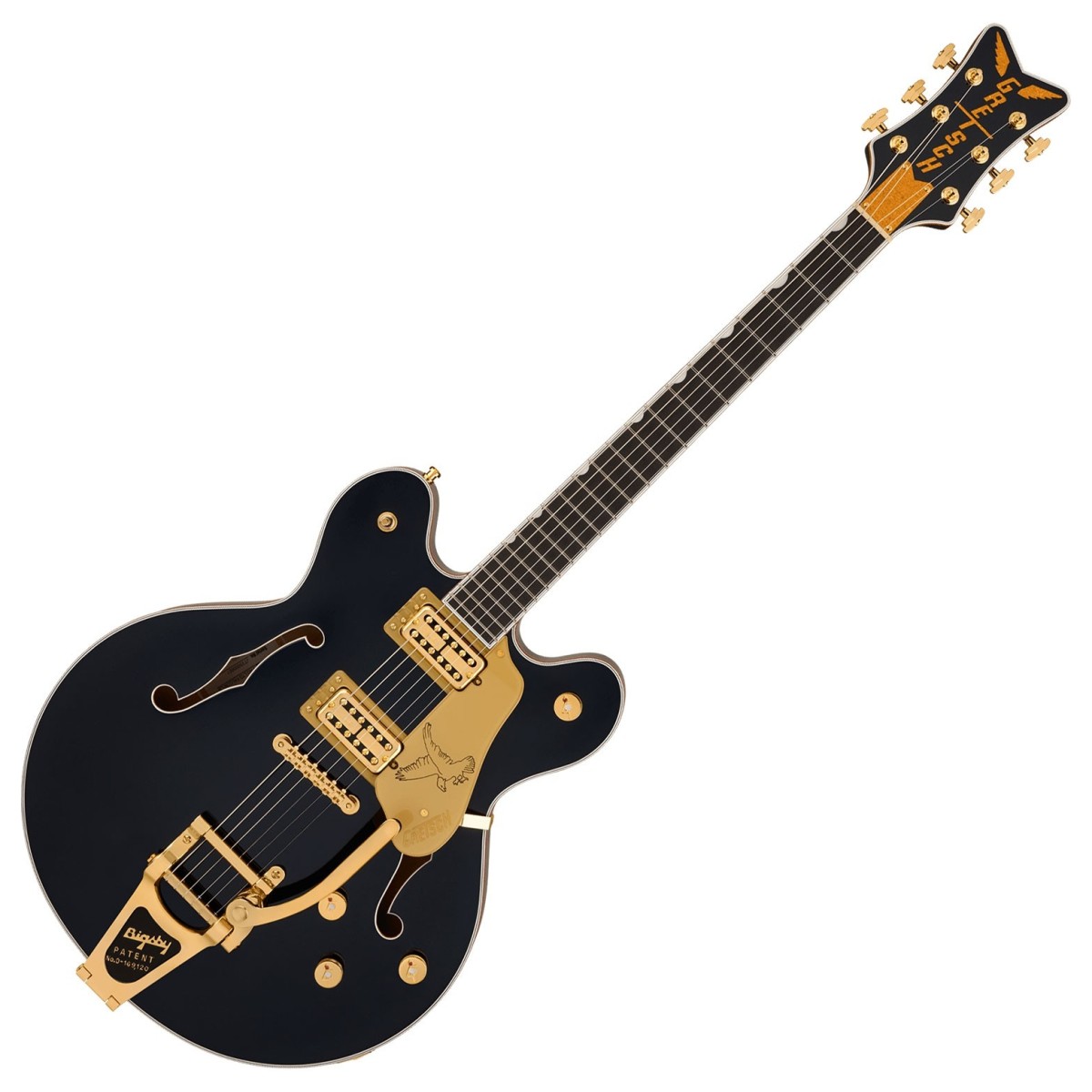 Grestch Falcon Center Block LTD with Bigsby Midnight Sapphire