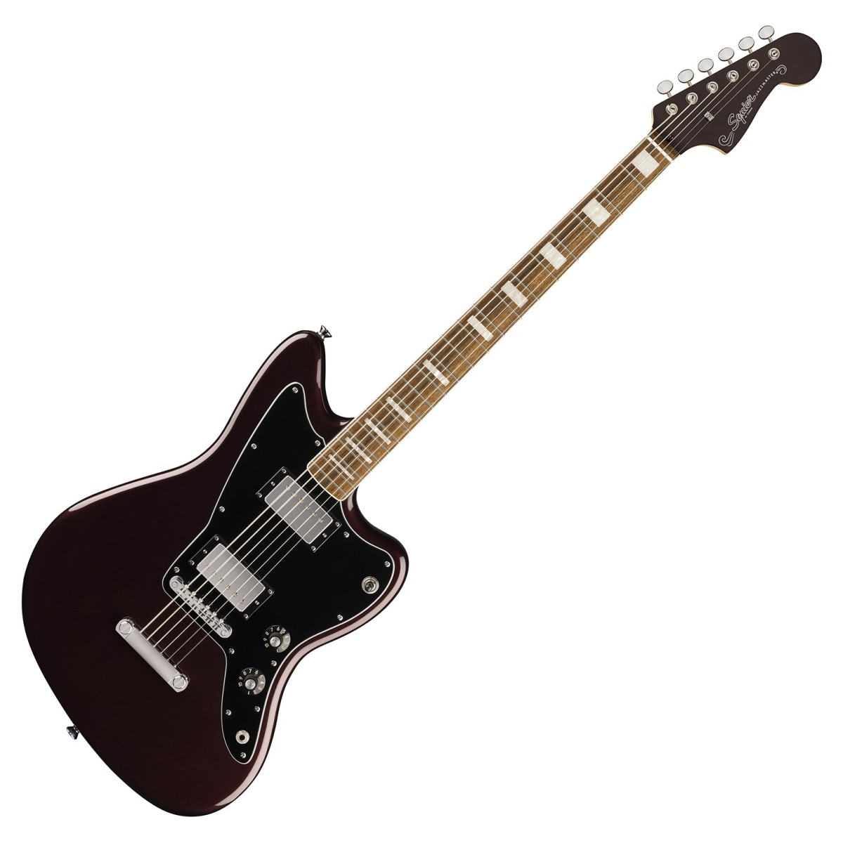 Squier Paranormal Baritone Jazzmaster HH Oxblood