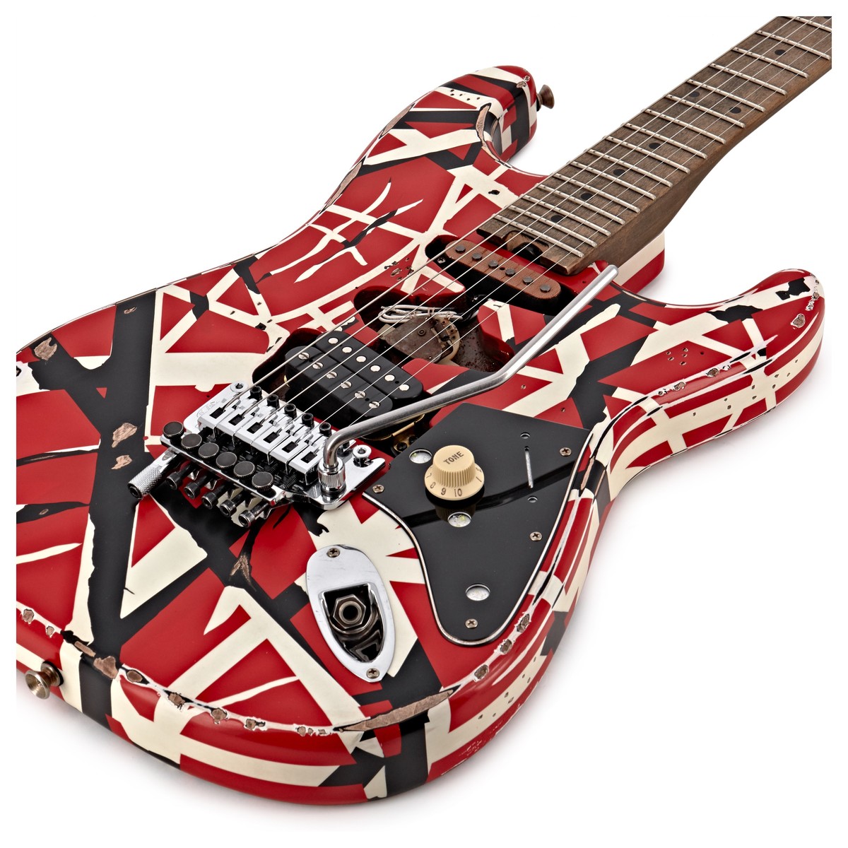 EVH Striped Frankie Red/White/Black