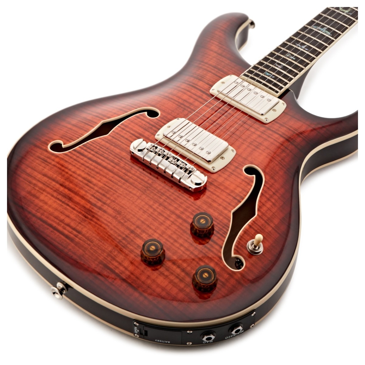 PRS SE Hollowbody II Piezo Orange Tiger Smokeburst (2026)