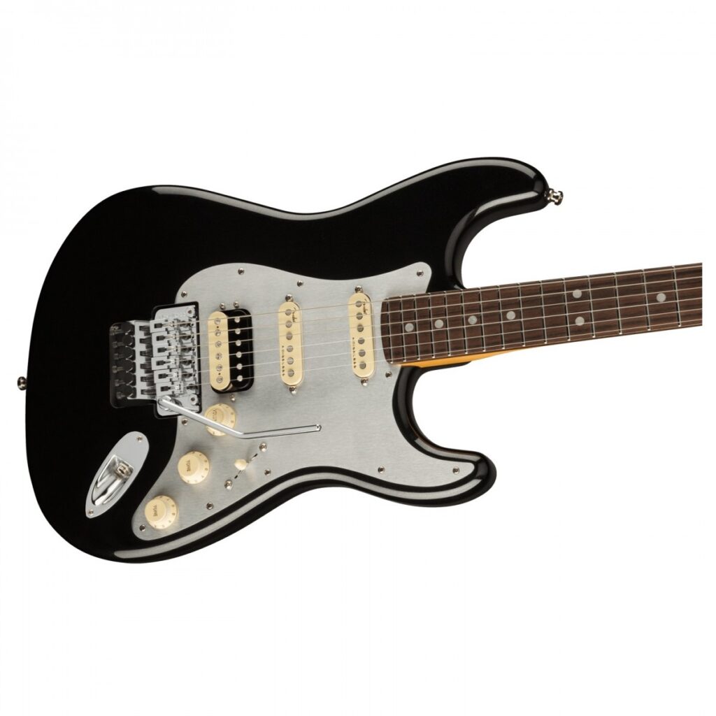 Fender American Ultra Luxe Stratocaster HSS FR RW Mystic Black