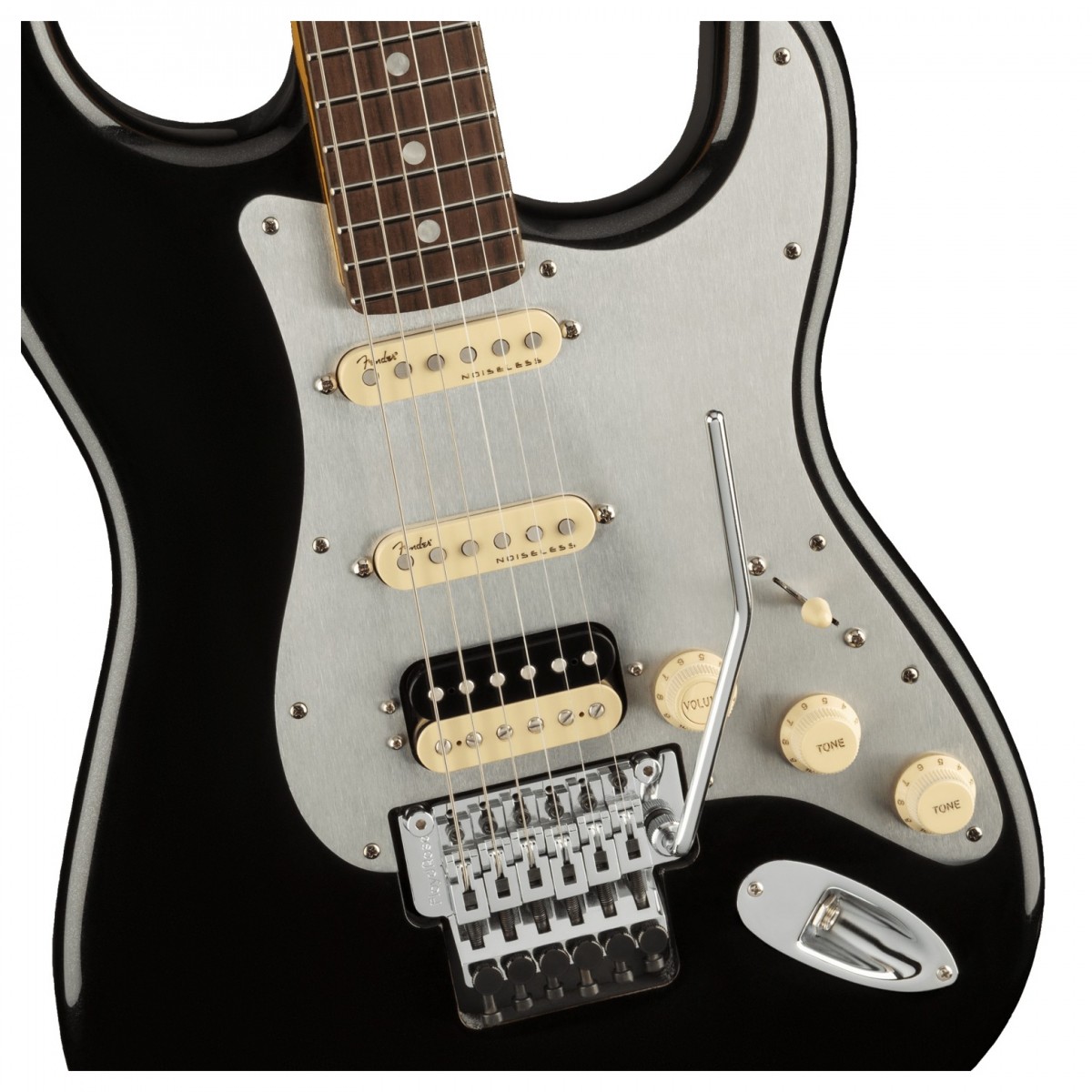 Fender American Ultra Luxe Stratocaster HSS FR RW Mystic Black
