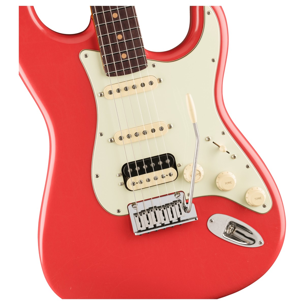 Fender American Ultra Luxe Vintage 60s Stratocaster HSS RW Fiesta Red