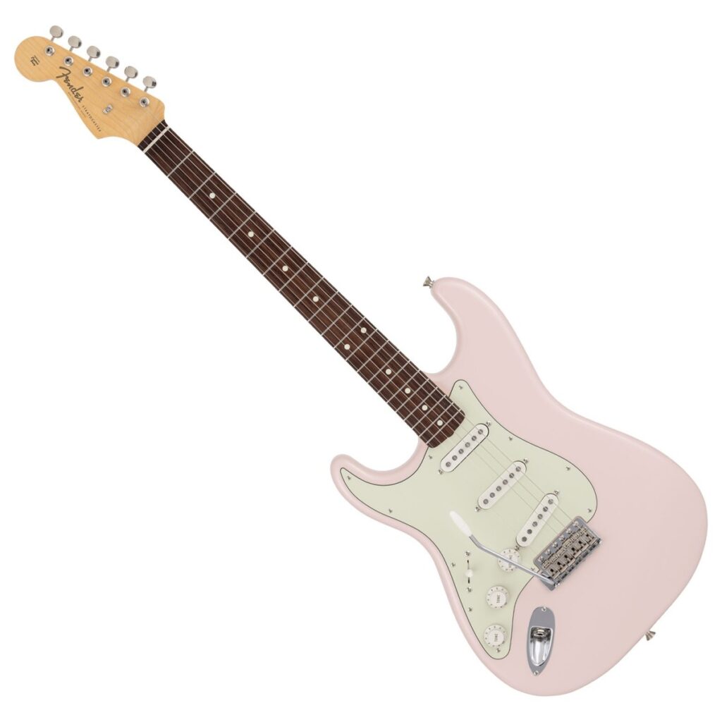 Fender Made in Japan Traditional 60s Stratocaster Left-Handed Rosewood Fingerboard Shell Pink