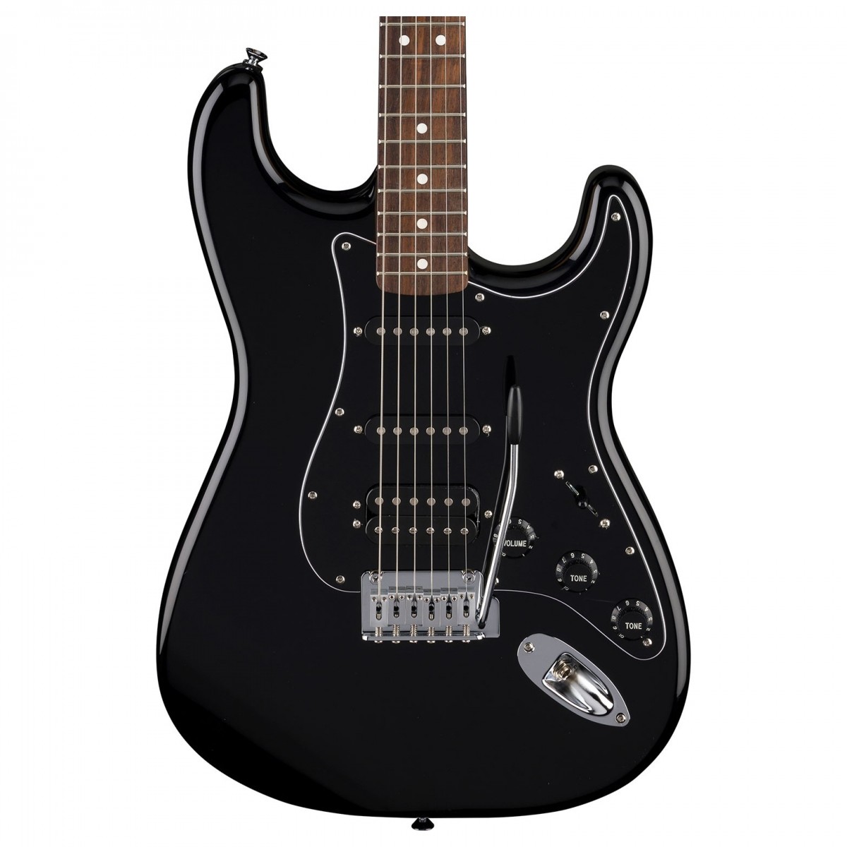 Fender Standard Stratocaster HSS Black Pickguard Black