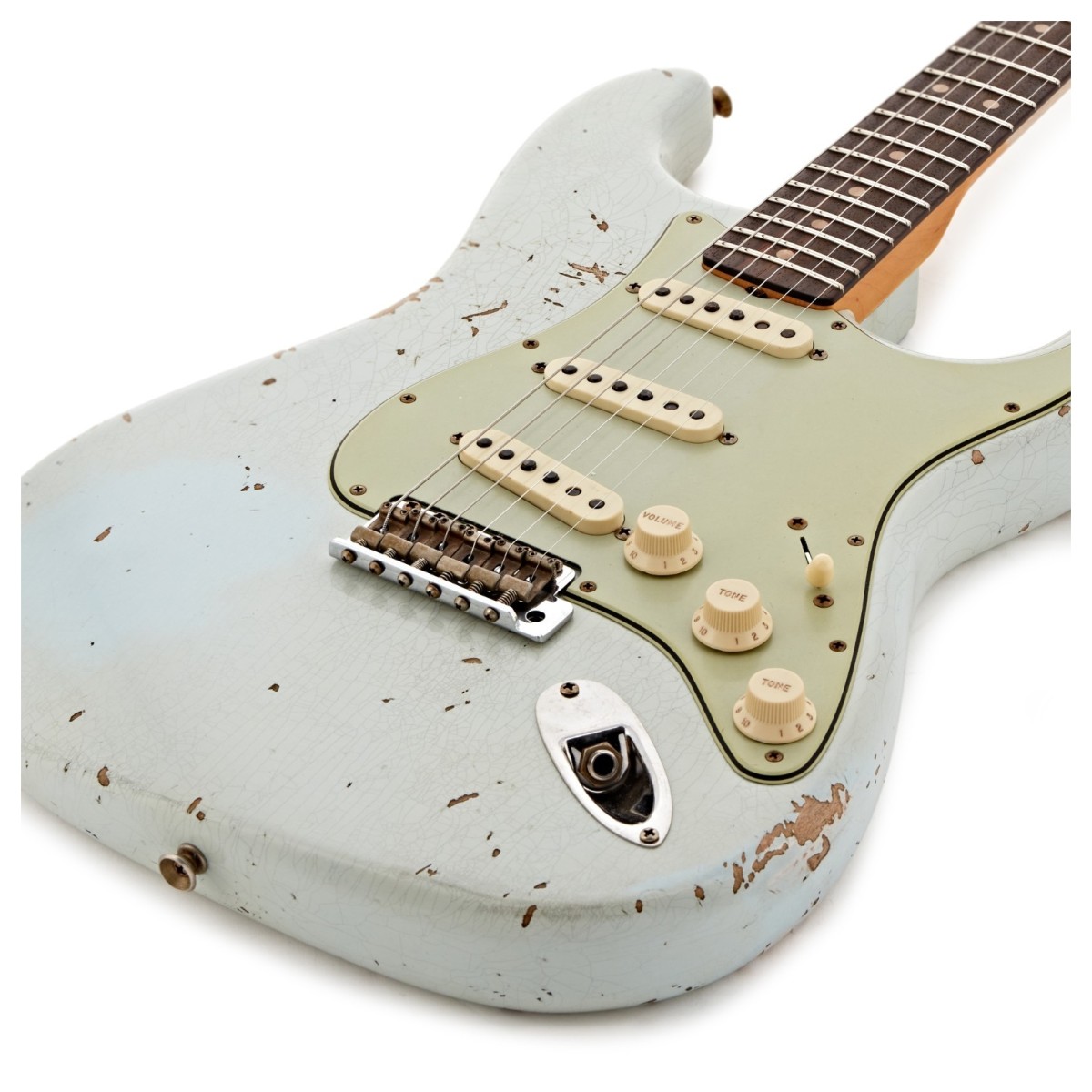 Fender Custom Shop 63 Stratocaster Heavy Relic RW Faded Aged Sonic Blue