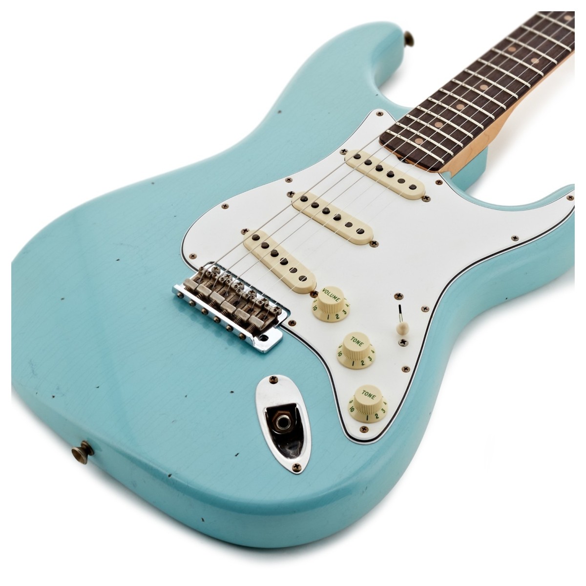 Fender Custom Shop 64 Stratocaster Journeyman RW Faded Aged Daphne Blue