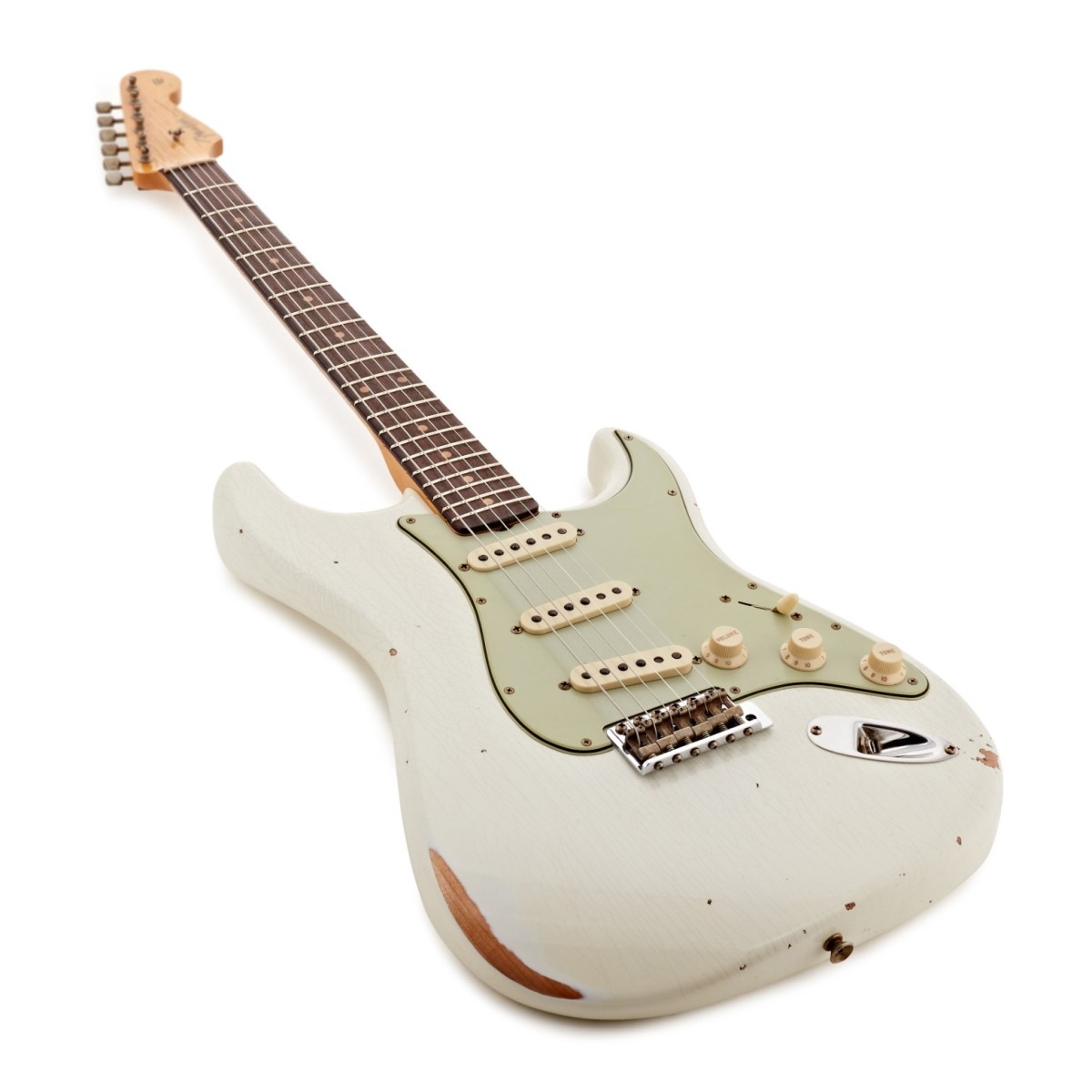 Fender Custom Shop 62 Stratocaster Relic Aged Olympic White