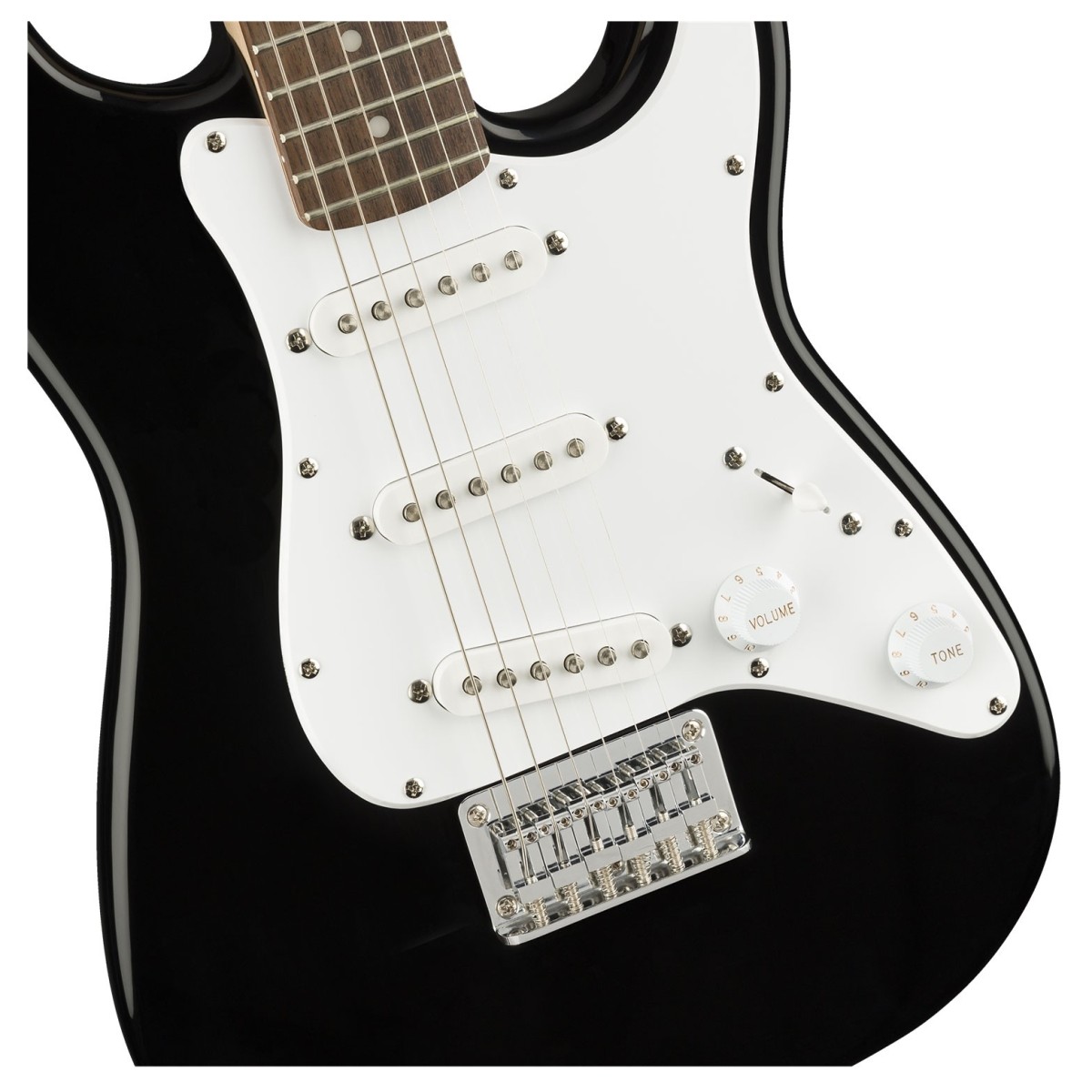 Squier Mini Stratocaster 3/4 Size Black Pack of 3
