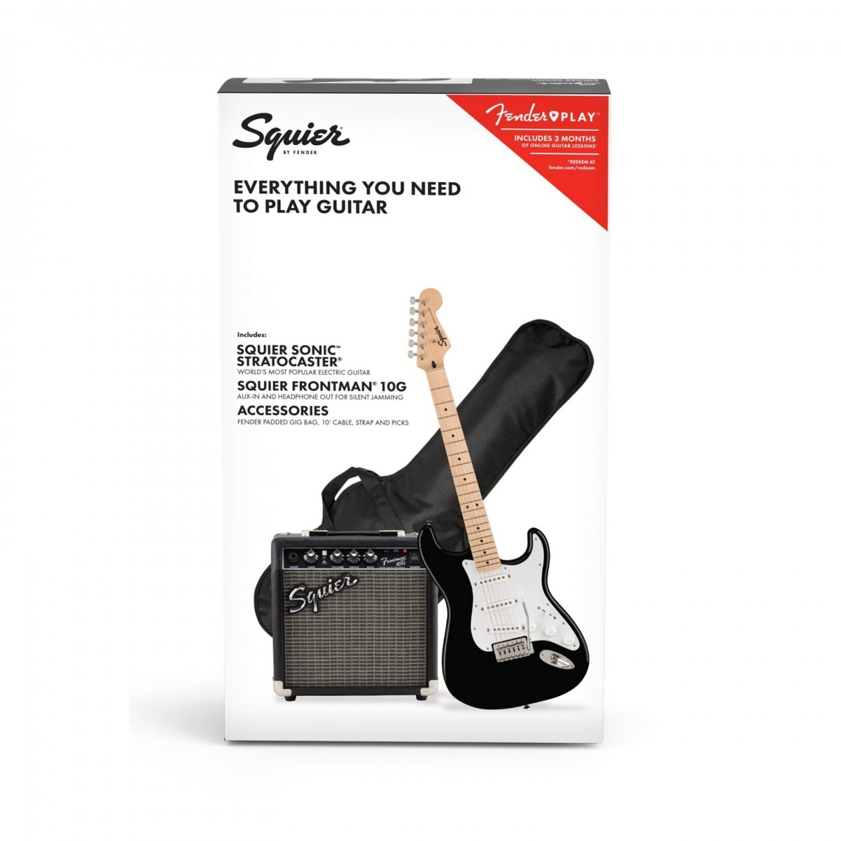 Squier Sonic Stratocaster Pack Black
