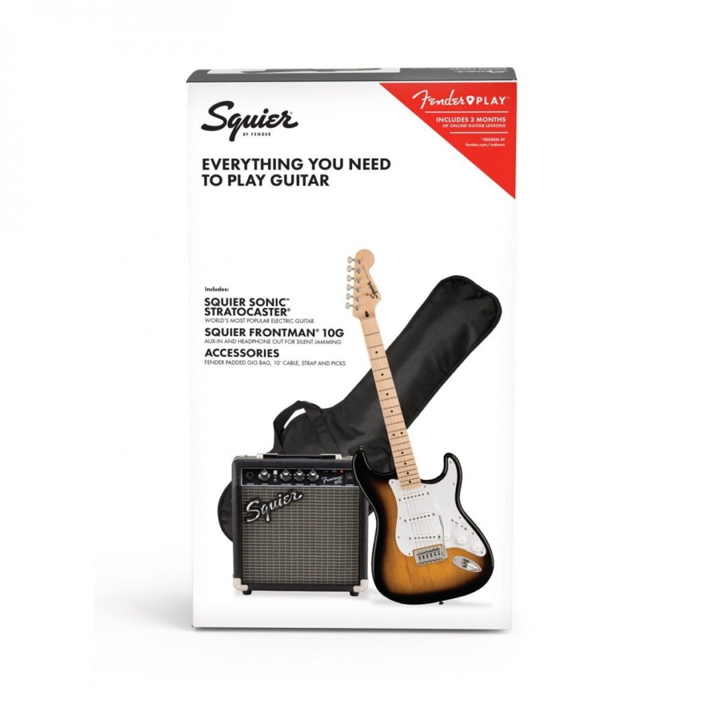 Squier Sonic Stratocaster Pack 2 Color Sunburst
