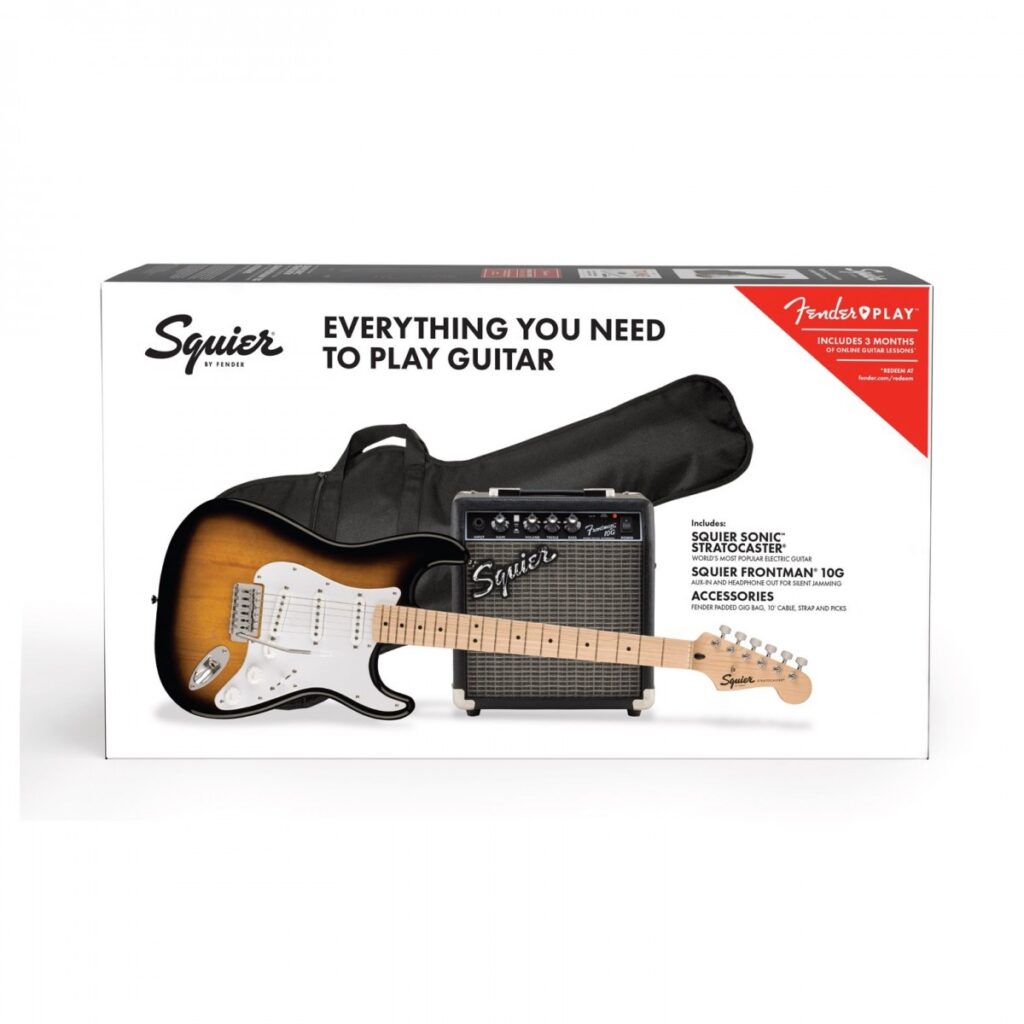 Squier Sonic Stratocaster Pack 2 Color Sunburst