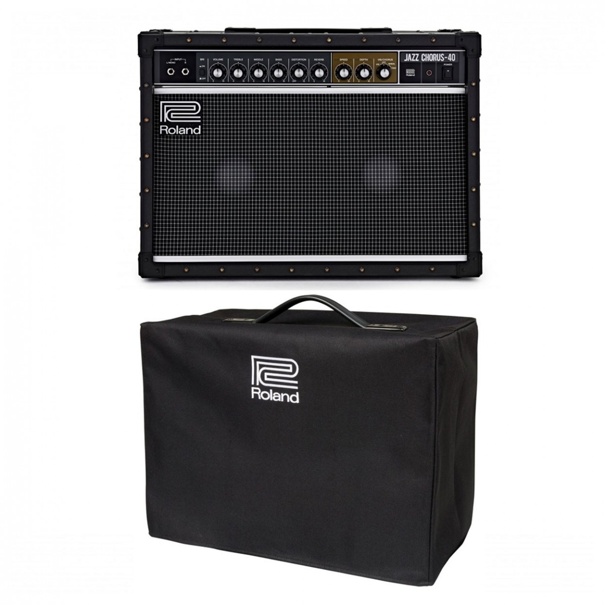 Roland JC-40 Jazz Chorus Stereo Guitar Amplifier with Cover