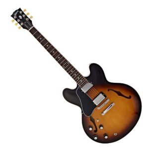 Gibson ES-335 Left Handed Vintage Burst #232350196