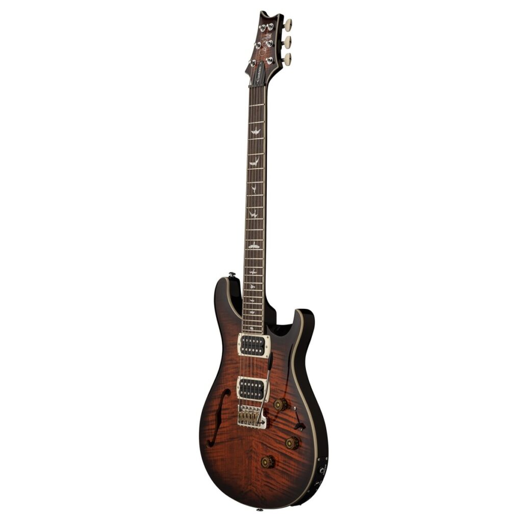 PRS SE Custom 24 Semi-Hollow Piezo Orange Tiger Smokeburst (2026)