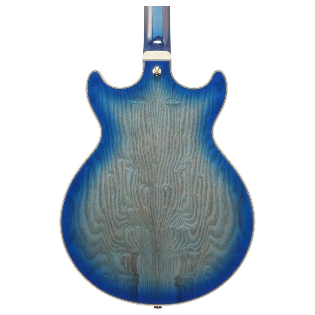 Ibanez AM93QA Artcore Expressionist Jet Blue Burst