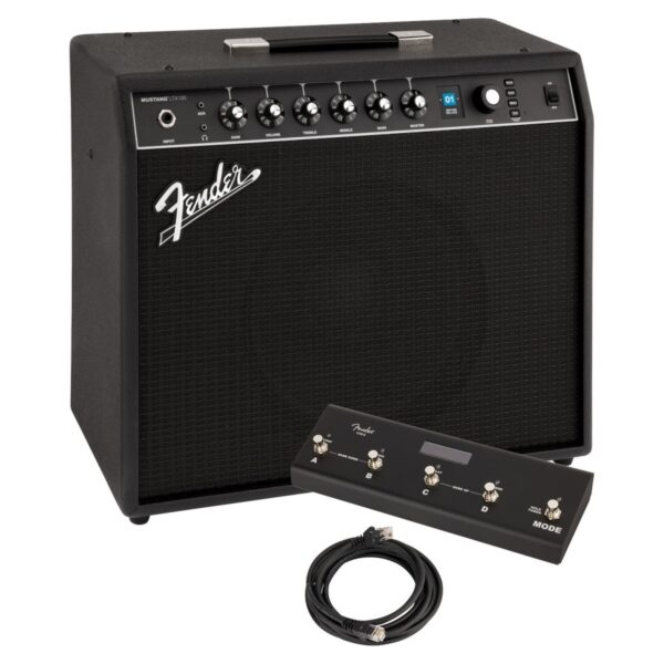 Fender Mustang LTX100 Combo and LTX-5 Footswitch Bundle - Image 1