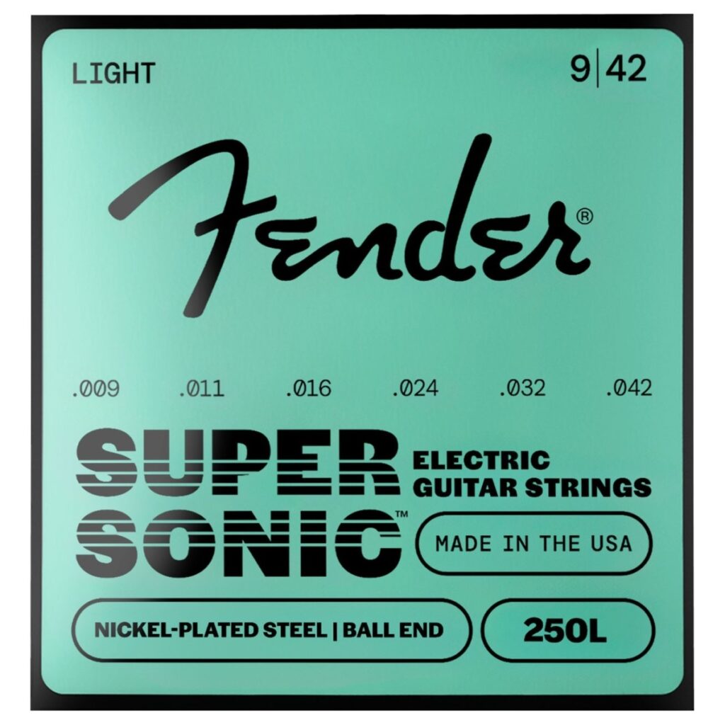 Fender SuperSonic 250L Guitar Strings Nickel-Plated Steel Ball End Gauges .009-.042