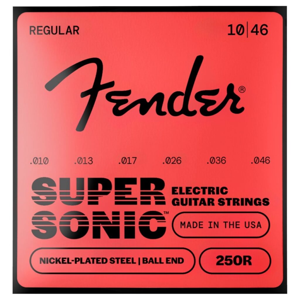 Fender SuperSonic 250R Guitar Strings Nickel-Plated Steel Ball End Gauges .010-.046