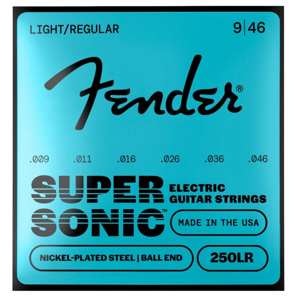 Fender SuperSonic 250LR Guitar Strings Nickel-Plated Steel Ball End Gauges .009-.046