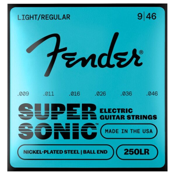 Fender SuperSonic 250LR Guitar Strings Nickel-Plated Steel Ball End Gauges .009-.046 - Image 1