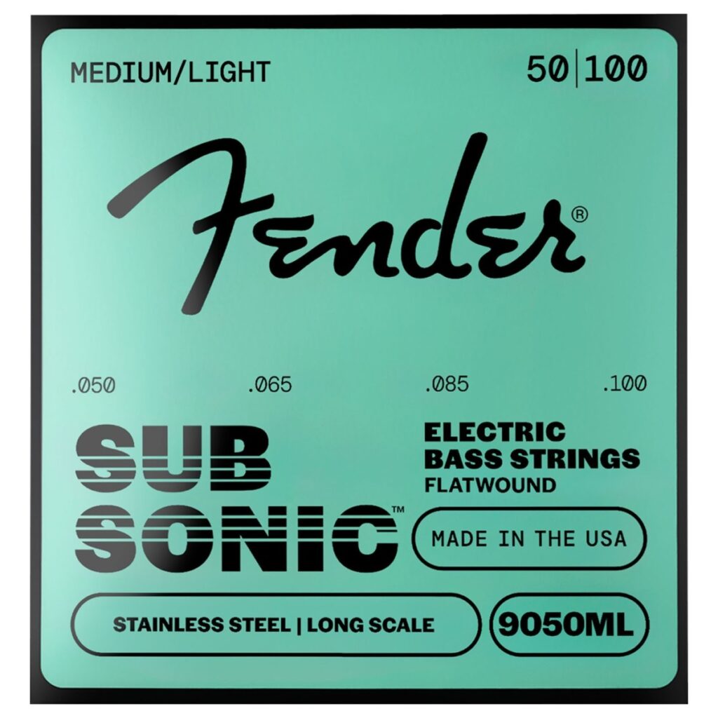 Fender 9050ML Stainless Bass Flatwound Strings 50-100