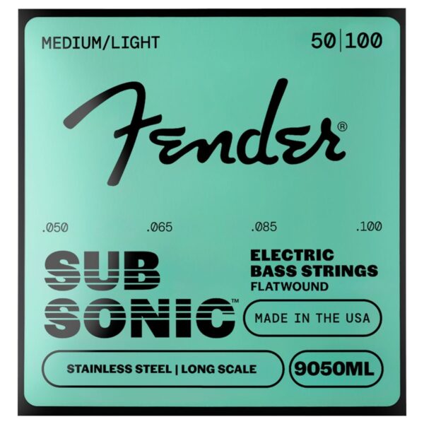Fender 9050ML Stainless Bass Flatwound Strings 50-100 - Image 1