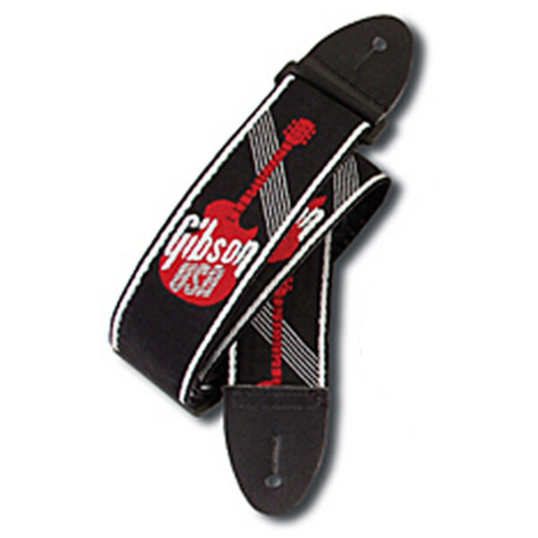 Gibson 2" Woven Strap with Red Gibson Logo - Image 1