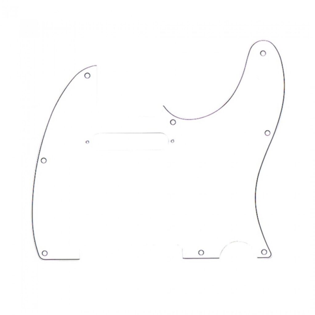 Fender Pickguard Telecaster 3 Ply 8-Hole Mount White