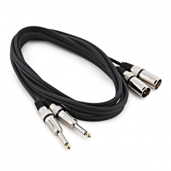 Essentials Dual XLR to Dual Jack Cable 3m - Image 1